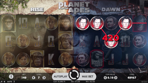 Игровой автомат Planet of the Apes - играть в казино Вулкан 24 онлайн